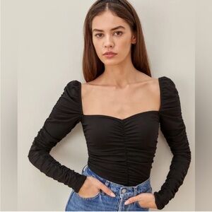 Reformation ruched top
